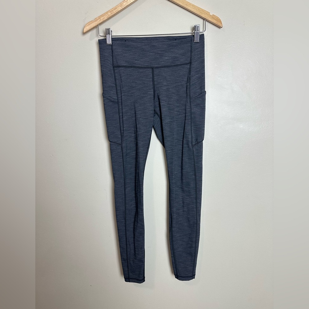 Lululemon Size 6 Gray High-Waisted Leggings